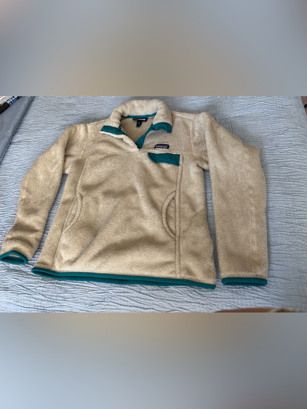 Patagonia Women's Re-Tool Snap-T Fleece
Pullover Women Small Cream Teal FA17